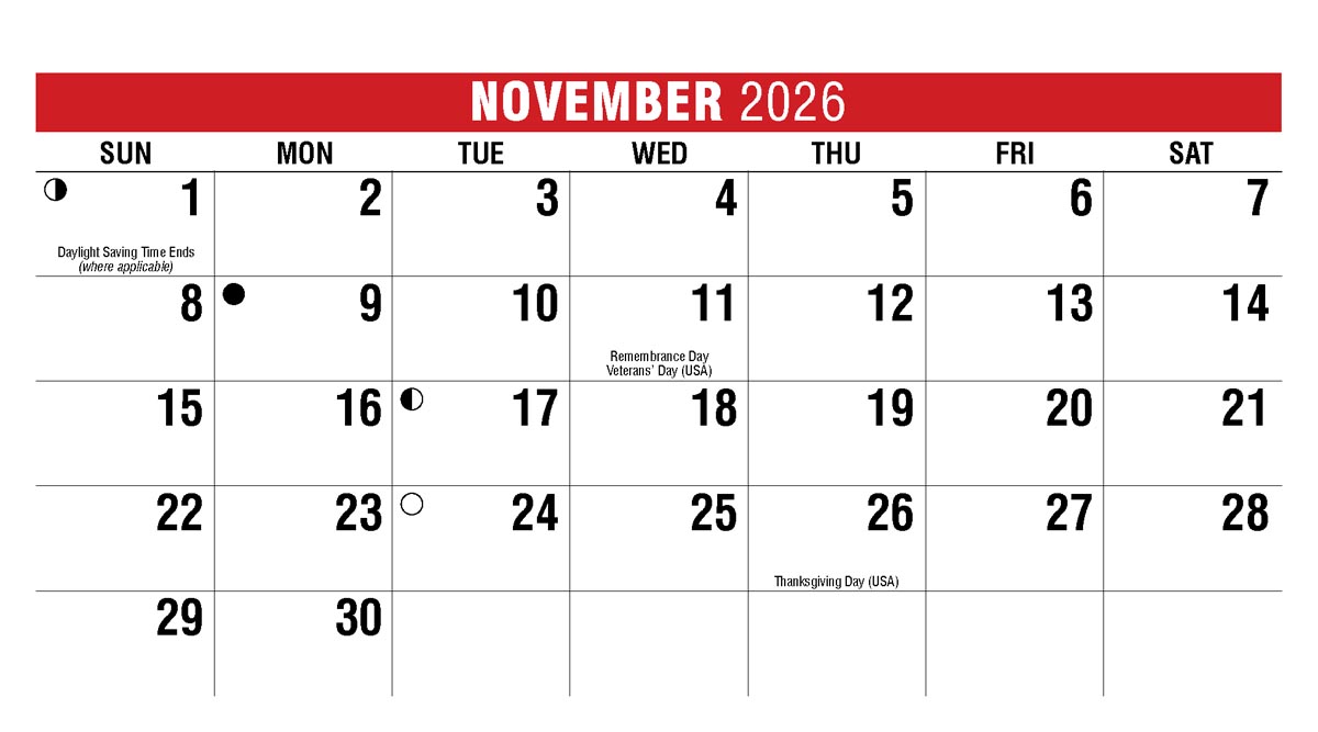 Galleria Canadian Scenic Promo Desk (Eng) Calendar - 2026